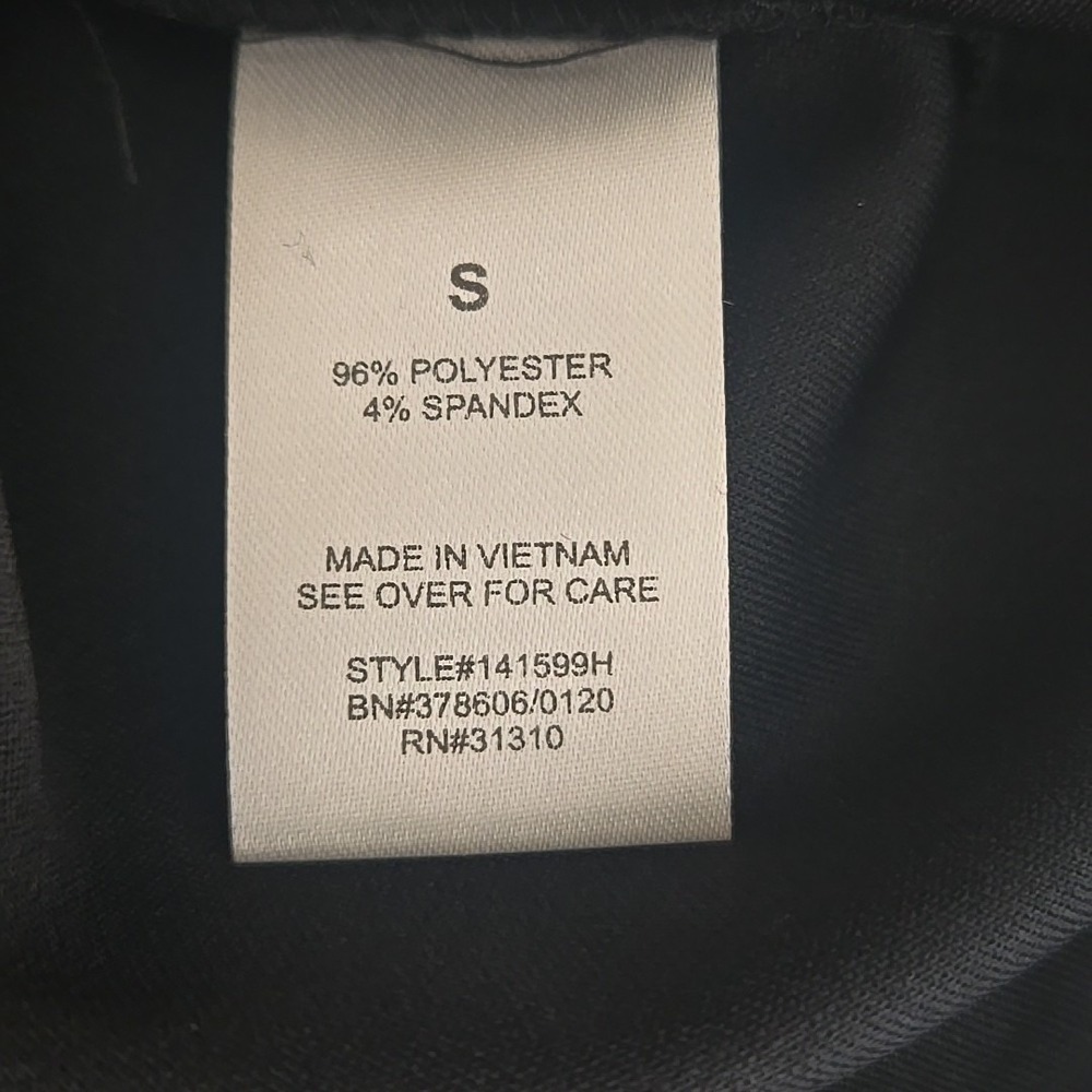 Fortune & Ivy Marina Black Scallop Detail Mini Dress Sleeveless High Neck Small - Picture 8 of 9